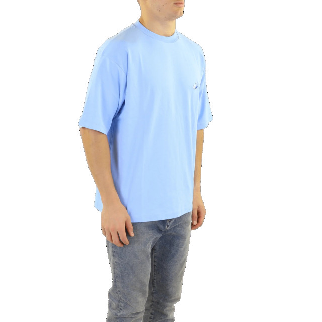 Drole De Monsieur Heren le t-shirt patch ddm B-TS142-CO002-BLUE large