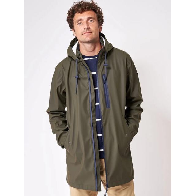 Batela Khaki heren regenjas heeg - C3087-KH large