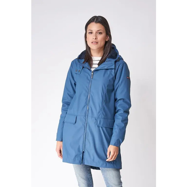 Batela True blue yerseke dames winter regenjas - C3056-TB large