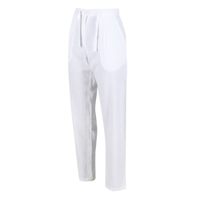 Regatta Dames maida linnen broek UTRG7819_white large