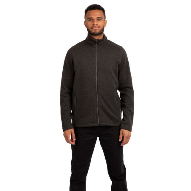 Trespass Heren rundel marl fleece jas UTTP5782_darkgrey large
