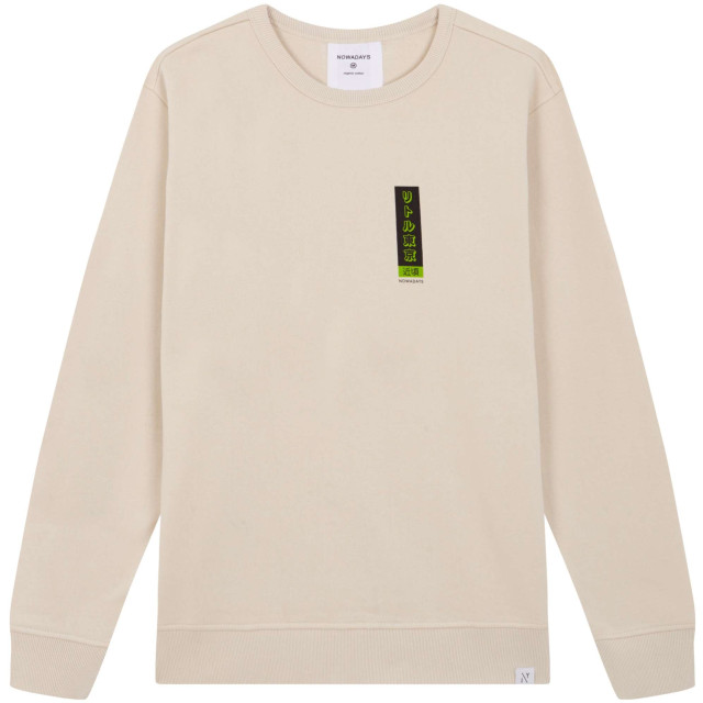 NOWADAYS Print sweater tokyo city almond milk NAI1002-TLT-239 large