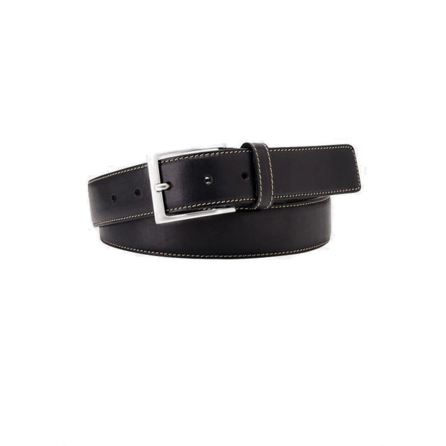 Michaelis Belt leather black contrast stiksel PM1R00123 large