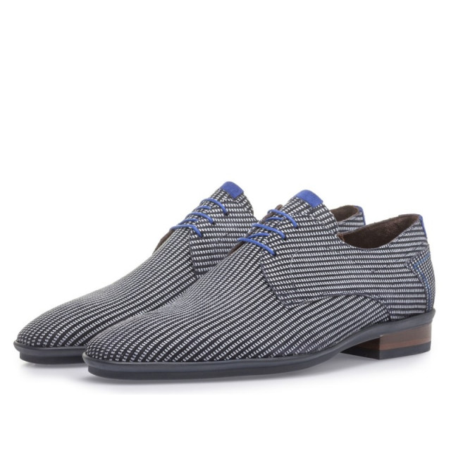 Floris van Bommel 18441 Veterschoenen Blauw 18441 large