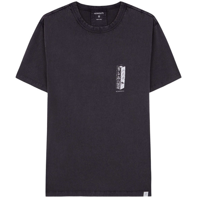 NOWADAYS Print t-shirt godzilla faded black NAI0314-TLT-1005 large