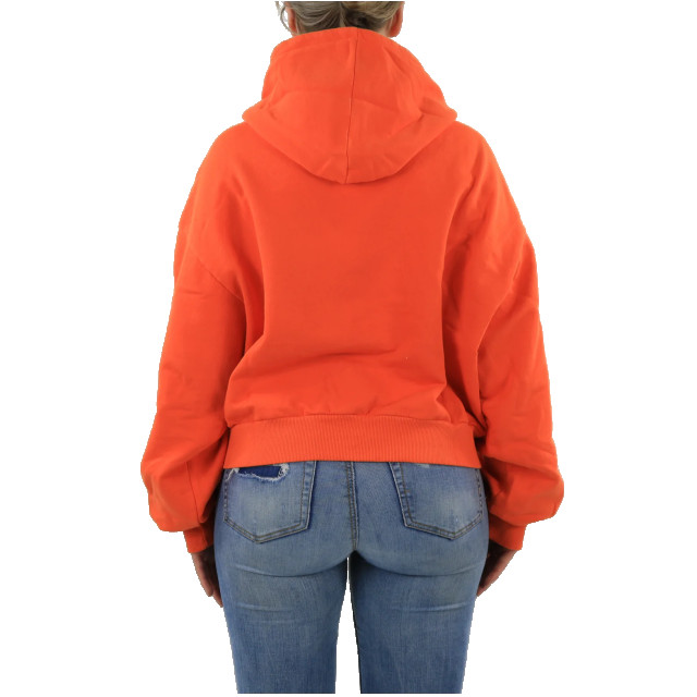 Follovers Dames short hoody Kylie-Orange large