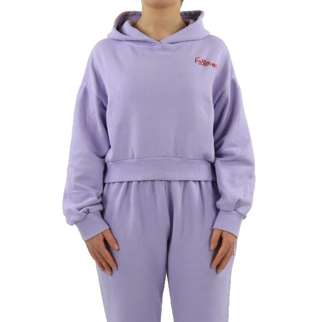 Follovers Dames short hoody Kylie-Lilac large