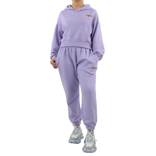 Follovers Dames short hoody Kylie-Lilac large