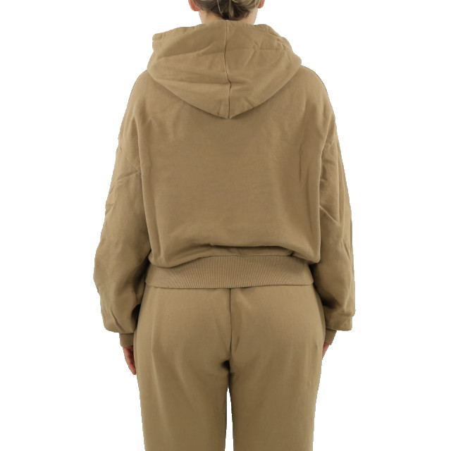 Follovers Dames short hoody Kylie-Camel large