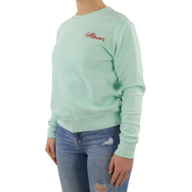 Follovers Dames round neck no hood Kourtney-Mint large