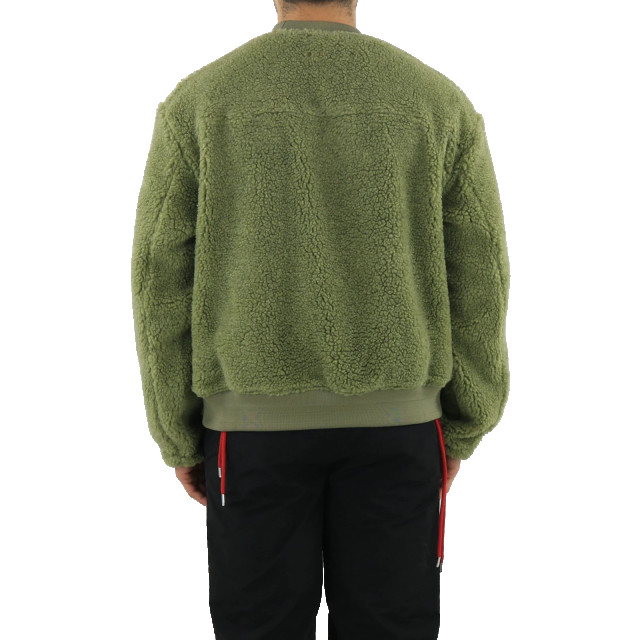 AMBUSH Heren fleece top kaki kaki BMEA013F21FAB001-6363 large