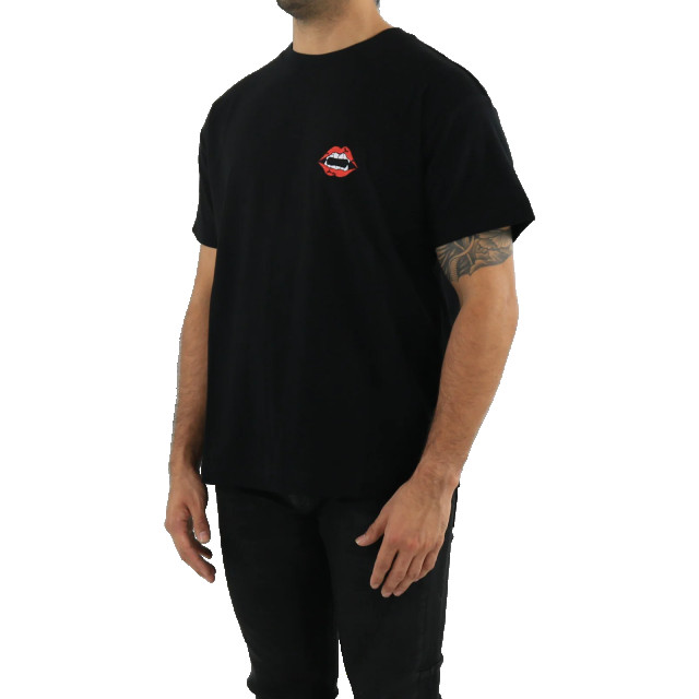 Flaneur Homme Heren lips tee W8045FH-Black large