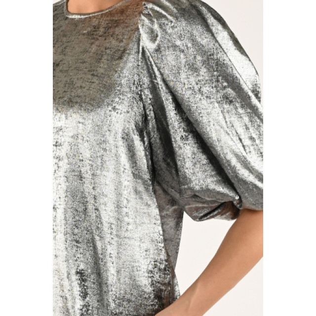 Co'Couture Blouse korte mouw zilver large