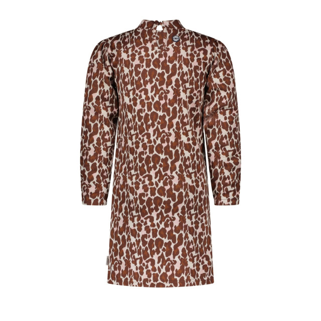B.Nosy Meisjes jurk met puffy schouders jacquard lucky leopard 137893498 large