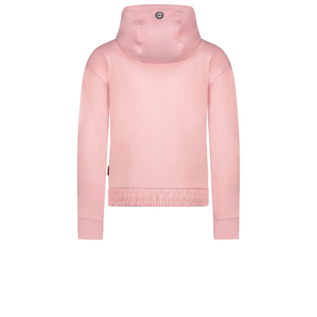 B.Nosy Meisjes hoodie met geborduurd b.lucky coral blush 137893452 large