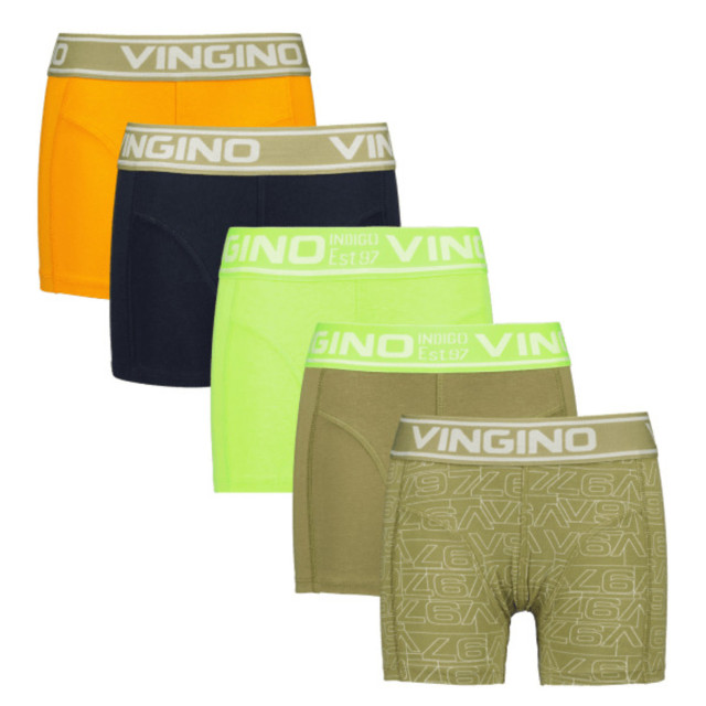 Vingino Jongens ondergoed 5-pack boxers fine art laurel 146247757 large
