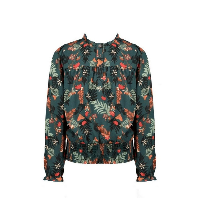 NoNo Meisjes blouse tessa aop forest winter smaragd 138287775 large