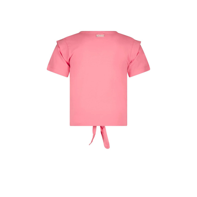 B.Nosy Meisjes t-shirt met knoop sun geranium 142501928 large