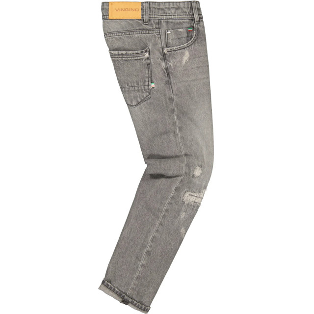 Vingino Jongens jeans straight fit peppe carpenter light grey 145342109 large