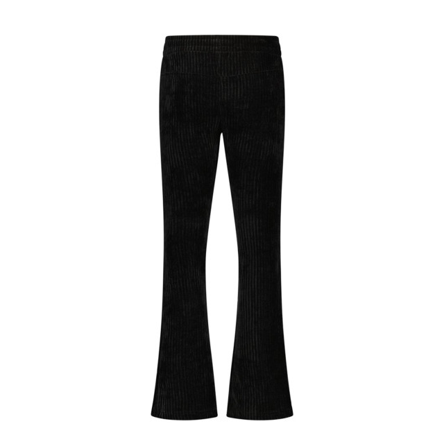 Flared pants zwart store rib