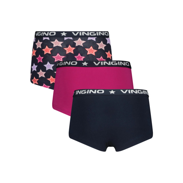 Vingino Meiden ondergoed 3-pack boxers star midnight 148032672 large