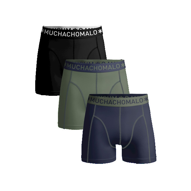 Muchachomalo Jongens 3-pack boxershorts effen 1010JSOLID186nl_nl large