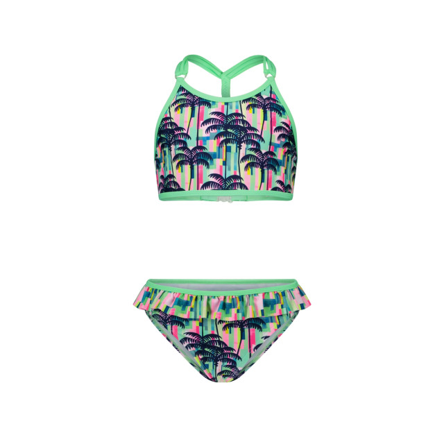 Just Beach Meisjes bikini met gevlochten achterkant tropical palms 141615455 large