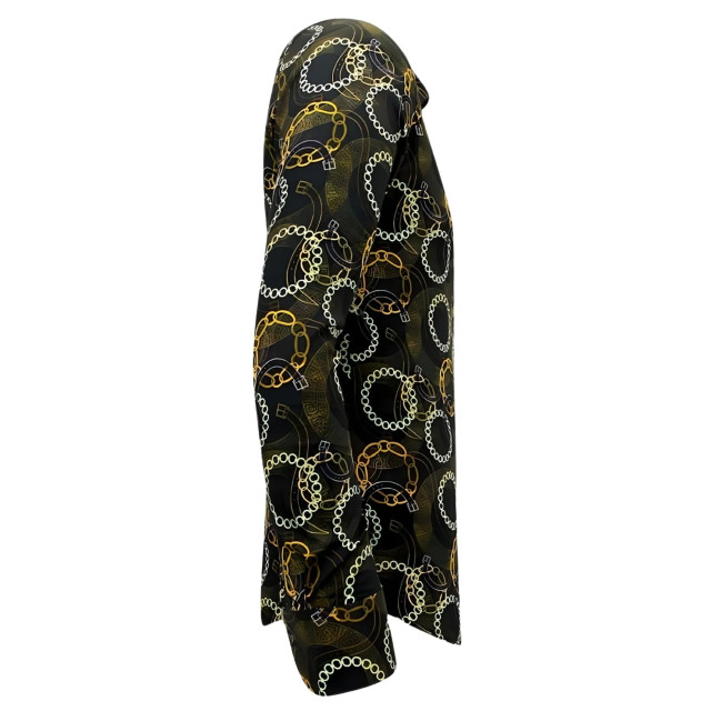 Tony Backer Satijnprint bruin 3078NW large