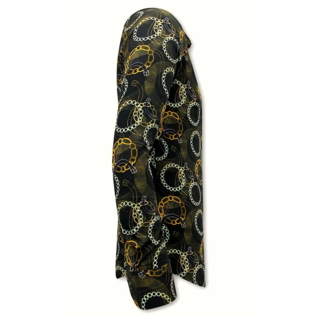 Tony Backer Satijnprint bruin 3078NW large