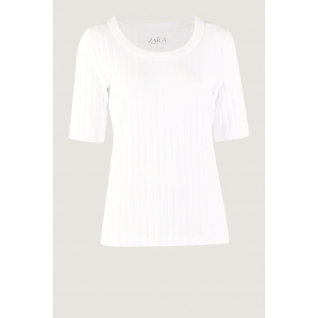 Zaida T-shirt korte mouw wit large