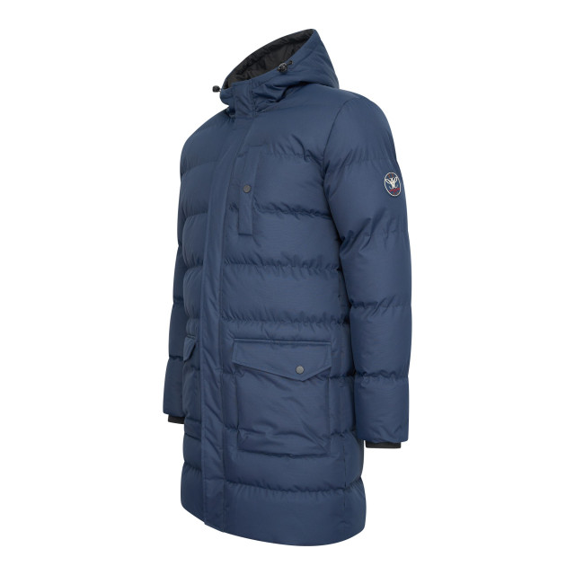 Cappuccino Italia Hooded winter jacket navy CAP-AG04-NVY-M large