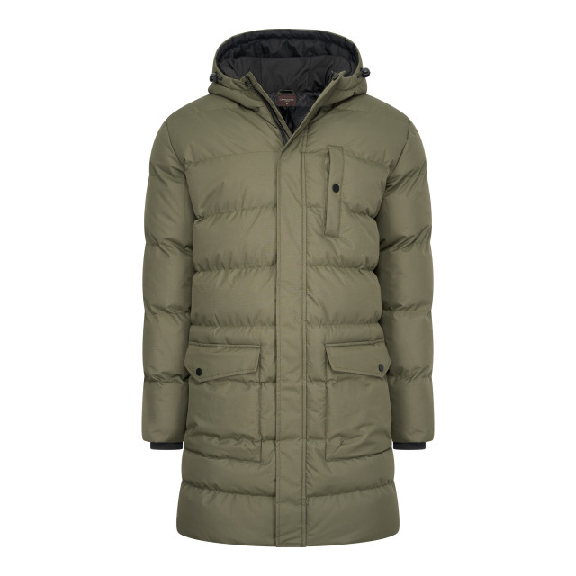 Cappuccino Italia Hooded winter jacket army CAP-AG04-GRN-M large