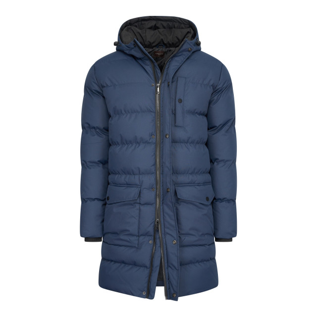 Cappuccino Italia Hooded winter jacket navy CAP-AG04-NVY-M large