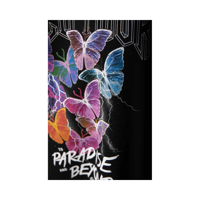Colourful Rebel Colourful Rebel World Tour Jurk Zwart Dames - Loose Fit world tour dropped large