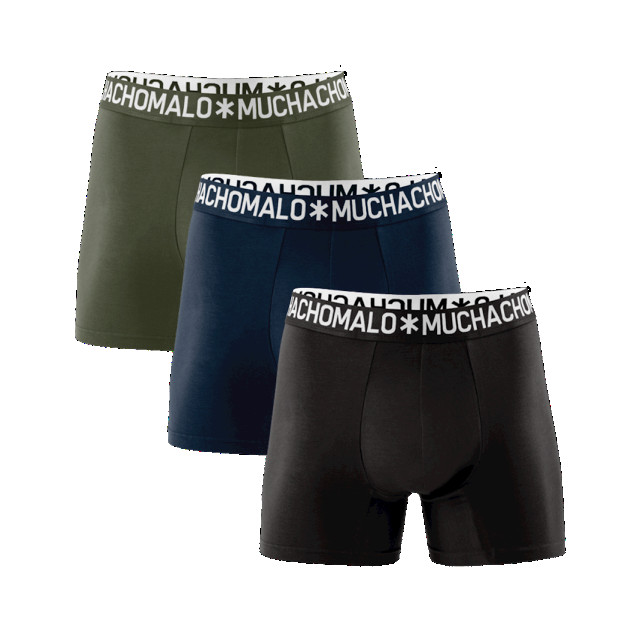 Muchachomalo Heren 3-pack boxershorts effen 1132COTTON06nl_nl large