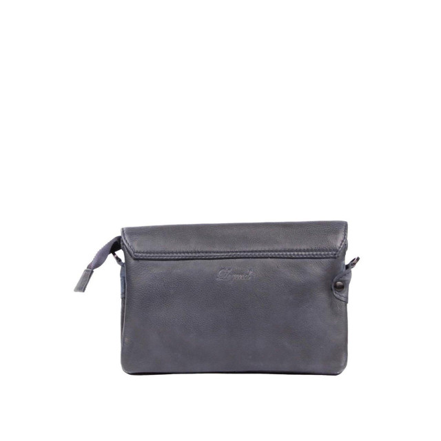 Legend Legend Dames Tas-Clutch-100% Leer-ONE SIZE-Costa-Donkerblauw Costa dk.navy large