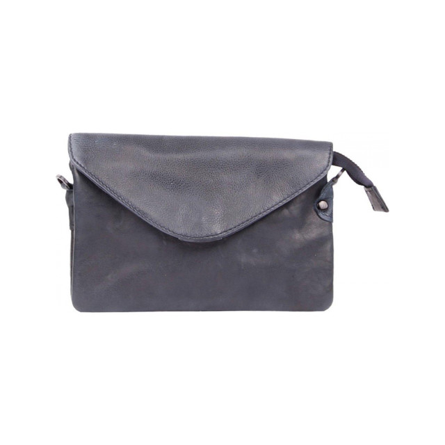 Legend Legend Dames Tas-Clutch-100% Leer-ONE SIZE-Costa-Donkerblauw Costa dk.navy large