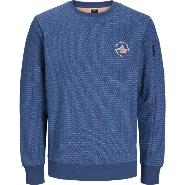 Jack & Jones Jcoaop chestprint sweat crew neck 12257933 large Jack & Jones Jcoaop chestprint sweat crew neck 12257933 large