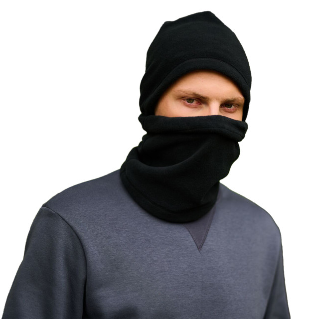 Regatta Unisex volwassenen fleece hooded snood UTRG6169_black large