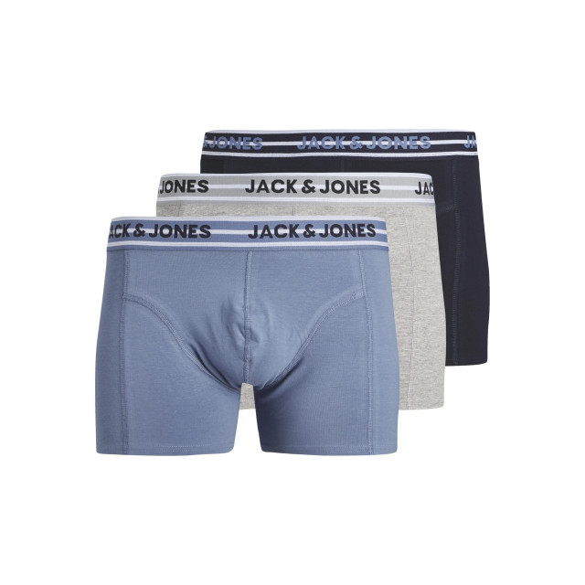 Jack & Jones Heren boxershorts trunks jacpeter blauw/grijs/donkerblauw 3-pack 12251419 large