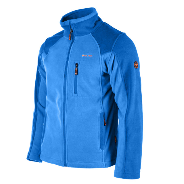 Hi-Tec Heren monar full zip fleecejack UTIG166_vallartabluedarkbluesundriedtomato large