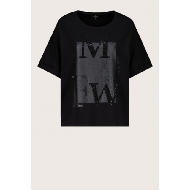 Monari  T-shirt korte mouw zwart large