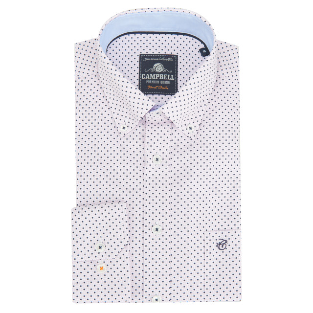 Campbell Casual overhemd met lange mouwen 088322-002-XL large