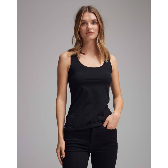 Opus T-shirt 94% katoen, 6% elast Opus Top zonder mouw 236350601 large