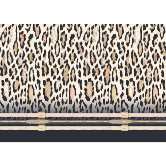 Mucho Gusto Jurk san rafael luipaardprint met riemen Jurk San Rafael Luipaardprint met Riemen large