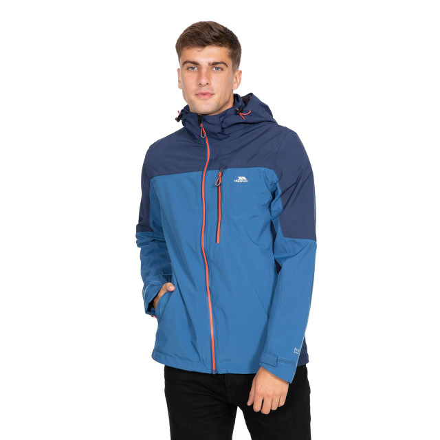 Trespass Heren tappin waterdichte jas met capuchon UTTP4745_indigo large Trespass Heren tappin waterdichte jas met capuchon UTTP4745_indigo large