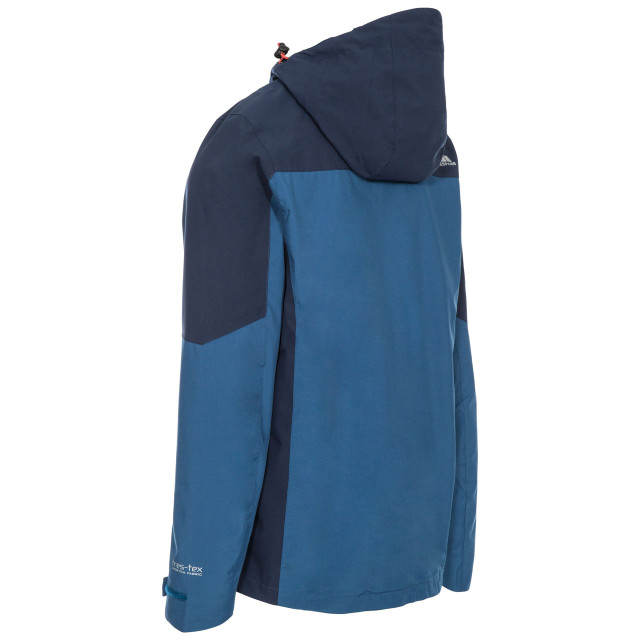 Trespass Heren tappin waterdichte jas met capuchon UTTP4745_indigo large Trespass Heren tappin waterdichte jas met capuchon UTTP4745_indigo large