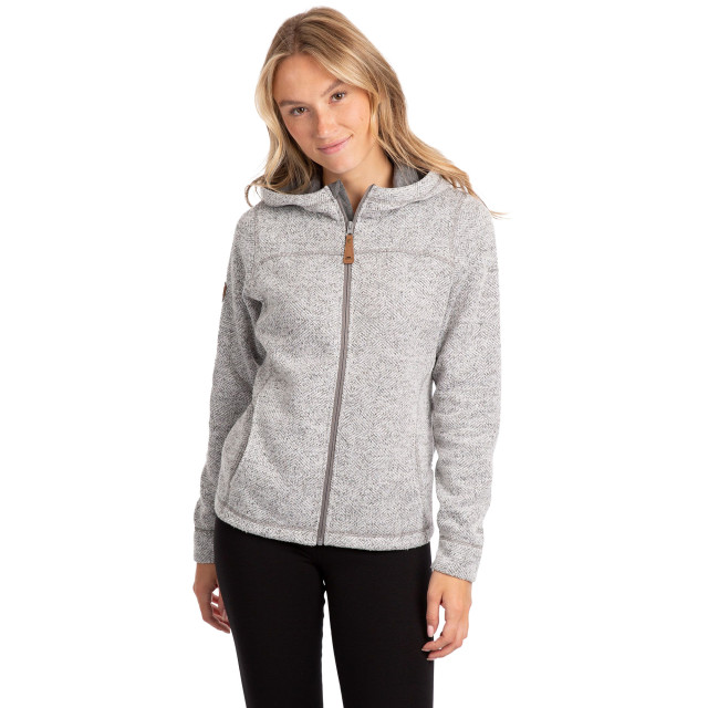 Trespass Dames reserve fleece vest met capuchon UTTP4919_stormgrey large