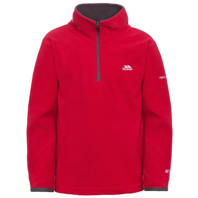 Trespass Jongens etto half zip fleece sweater UTTP3341_red large