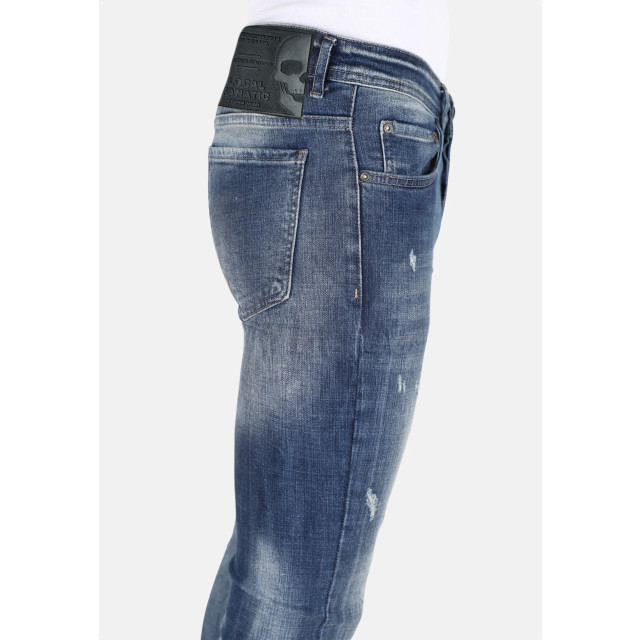 Mario Morato Stonewashed slim fit spijkerbroek met scheuren mm121 1979 / 121 large